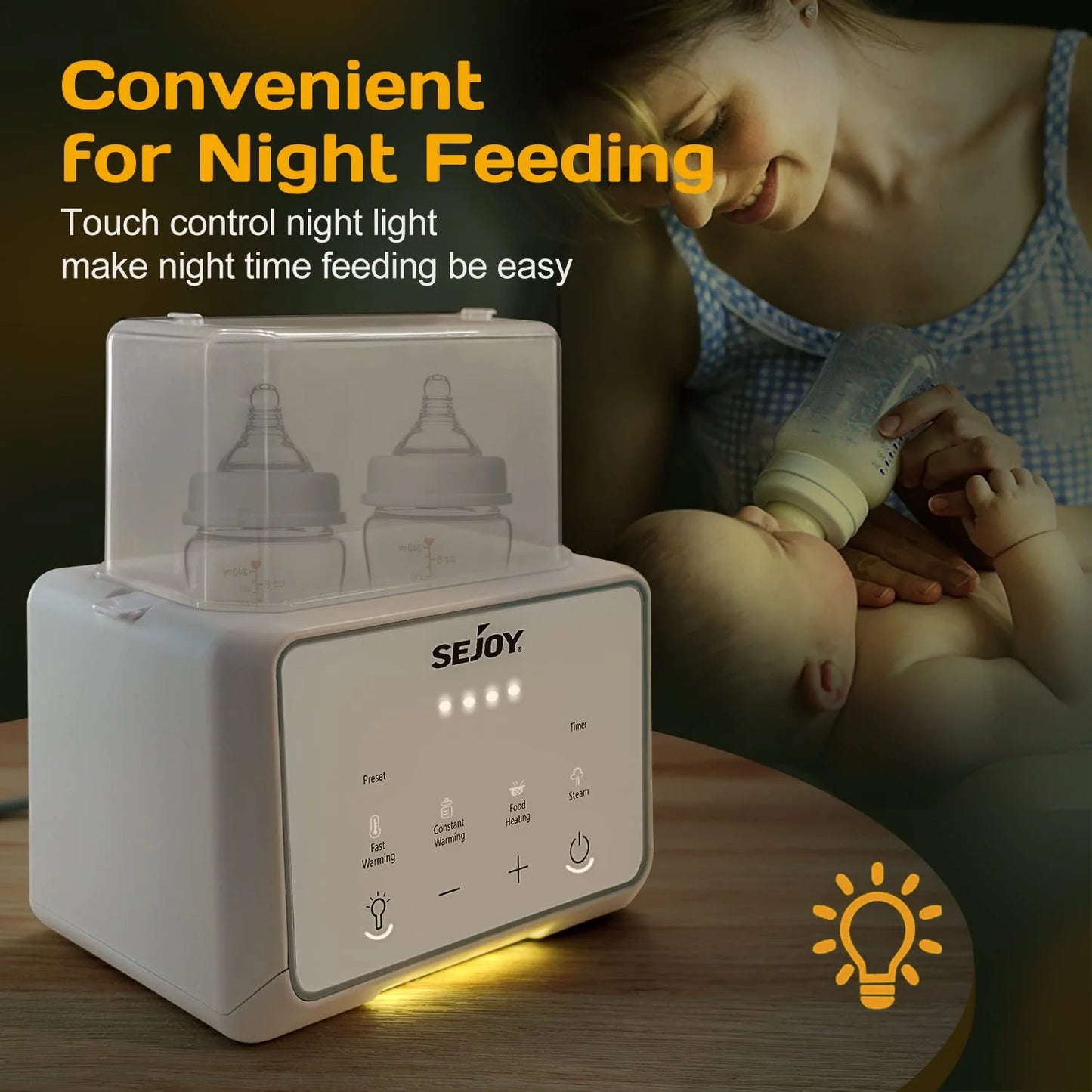 Safegrow MilkMaster™ - Multifunktionaler Flaschenwärmer für Milch, Brei & Wasser