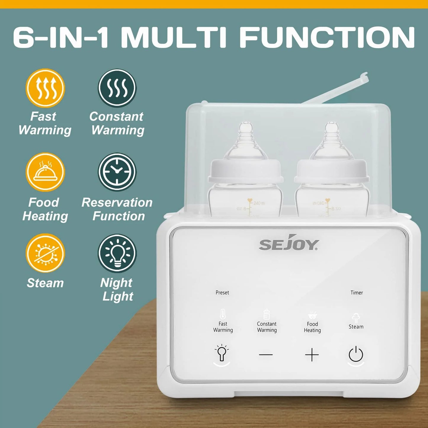 Safegrow MilkMaster™ - Multifunktionaler Flaschenwärmer für Milch, Brei & Wasser