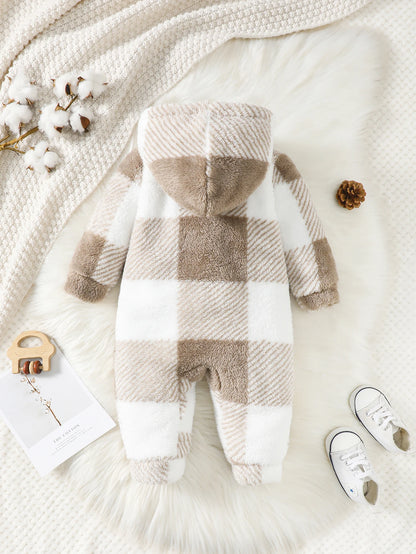 Safegrow ChillBear™ - Kleinkind-Strampler im Karo-Look für 3–24 Monate