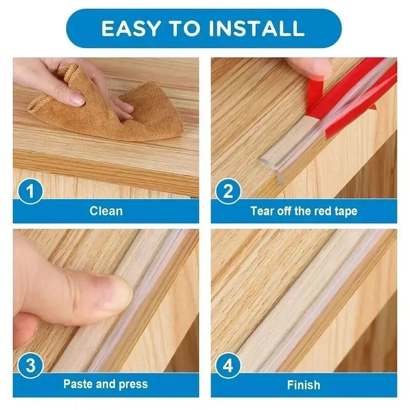 Safegrow EdgeGuard™ - Transparenter Stoßschutz für Tische & Möbel